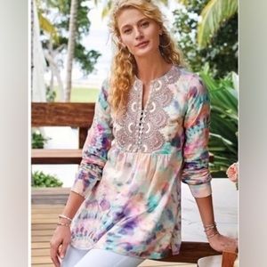 Soft Surroundings Bazille Cotton Tunic NWT